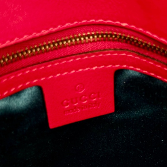 SOLD Pink Velvet Gucci Blind For Love Marmont Bag - Picture 11 of 12